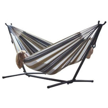 Load image into Gallery viewer, Desert Moon Pattern Cotton Hammock with 9-FT Steel Stand