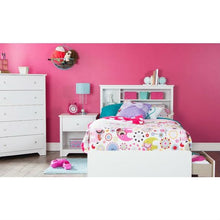 Load image into Gallery viewer, Classic 5-Drawer Bedroom Chest of Drawers in White Wood Finish