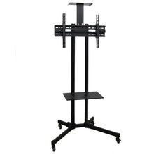 Load image into Gallery viewer, Adjustable Height Mobile TV Stand TV Cart - Fits Screens up to 65-inch