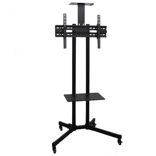 Adjustable Height Mobile TV Stand TV Cart - Fits Screens up to 65-inch