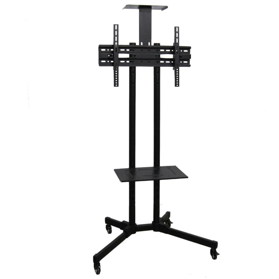 Adjustable Height Mobile TV Stand TV Cart - Fits Screens up to 65-inch