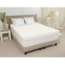 Load image into Gallery viewer, Twin XL size 3-inch Thick Ventilated Memory Foam Mattress Topper