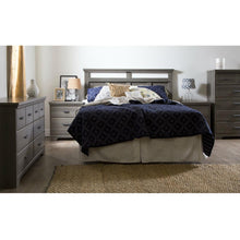 Load image into Gallery viewer, 2-Drawer Bedroom Nightstand in Gray Maple Wood Finish