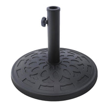 Load image into Gallery viewer, 17.6 lb Sturdy Outdoor Resin Umbrella Base in Grey Black FInish