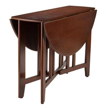 Load image into Gallery viewer, Mission Style Round 42-inch Double Drop Leaf Dining Table