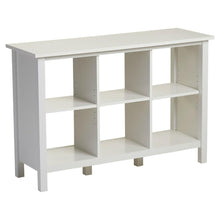 Load image into Gallery viewer, Adjustable Shelf 6-Cube Bookcase Storage Unit in White