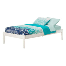 Load image into Gallery viewer, Twin XL Solid Hardwood Platform Bed Frame in White Wood Finish