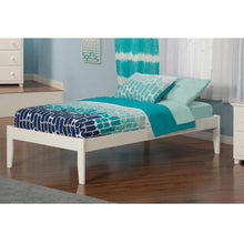 Load image into Gallery viewer, Twin XL Solid Hardwood Platform Bed Frame in White Wood Finish