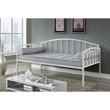 Load image into Gallery viewer, Twin size White Metal Day Bed Frame with 600 lb Weight Limit