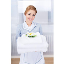 Load image into Gallery viewer, 8-Piece Cotton Bath Towel Set in White with 2 Hand Towel and 4 Washcloths