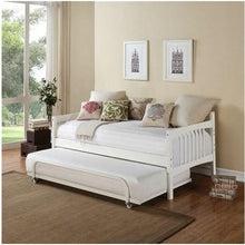 Load image into Gallery viewer, Twin size Daybed in White Wood Finish - Trundle Sold Separately