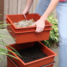 Load image into Gallery viewer, Worm Factory 5-Tray Compost Bin with Worm Tea Spigot - Black