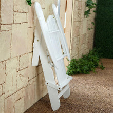 Load image into Gallery viewer, Folding Adirondack Chair in White Wood Finish
