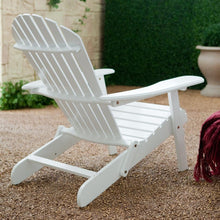 Load image into Gallery viewer, Folding Adirondack Chair in White Wood Finish