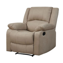 Load image into Gallery viewer, Beige Microfiber Upholstered Recliner Chair