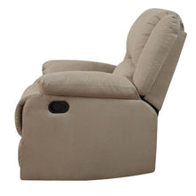 Load image into Gallery viewer, Beige Microfiber Upholstered Recliner Chair