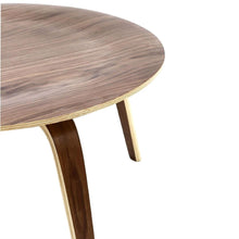 Load image into Gallery viewer, Modern Molded Plywood Mid-Century Style Coffee Table in Walnut Wood Finish
