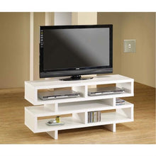 Load image into Gallery viewer, Modern Style Living Room TV Stand in White Wood Finish