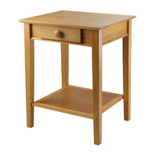 Load image into Gallery viewer, Modular Wooden Printer Stand with Drawer and Bottom Shelf in Honey