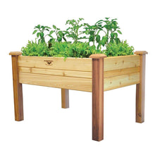 Load image into Gallery viewer, Elevated 2Ft x 4-Ft Cedar Wood Raised Garden Bed Planter Box - Unfinished
