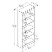 Load image into Gallery viewer, Five Shelf Eco-Friendly Bookcase in Royal Cherry Finish