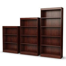 Load image into Gallery viewer, Four Shelf Eco-Friendly Bookcase in Royal Cherry Finish
