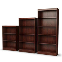 Load image into Gallery viewer, 3-Shelf Bookcase in Royal Cherry - Made from CARB Compliant Particle Board