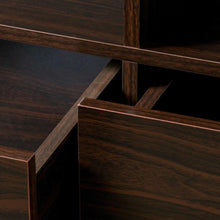 Load image into Gallery viewer, Dark Walnut Finish Contemporary TV Stand - Accommodates up to 50-inch TV