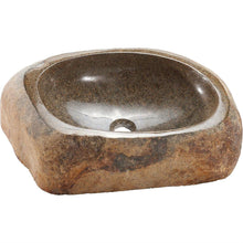 Load image into Gallery viewer, Handmade Unique Granite Stone Sink in Natural Tan Brown Beige Color