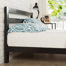 Load image into Gallery viewer, Full size Heavy Duty Metal Platform Bed Frame with Headboard and Wood Slats
