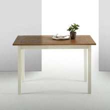 Load image into Gallery viewer, Classic Pine Wood 45 x 28 inch Dining Table with White Legs