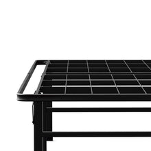 Load image into Gallery viewer, California King size 18-inch High Rise Metal Platform Bed Frame with Under Bed Storage Space