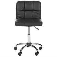 Load image into Gallery viewer, Modern Black Faux Leather Cushion Home Office Desk Chair